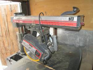 lot 01 image: (TRLR) Craftsman 10 Radial Arm Saw...