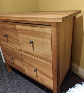 lot 6 image: Wood File Cabinet