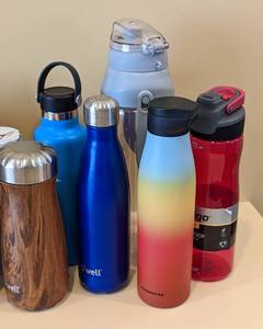 lot 41 image: Assorted Travel Mugs and Water Bottles