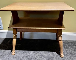 lot 63 image: Vintage Two Tiered Accent Table