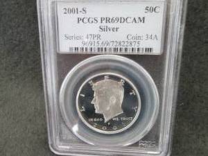 2001-S Kennedy Silver Half Dollar P...