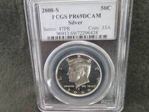 2000-S Kennedy Silver Half Dollar P...