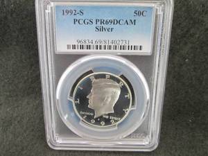 1992-S Kennedy Silver Half Dollar P...