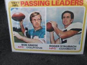1978 Topps Passing Leaders Bob Grie...
