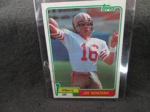 1981 Topps Joe Montana Card...