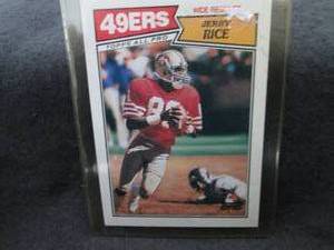 1987 Topps All Pro Jerry Rice Card...