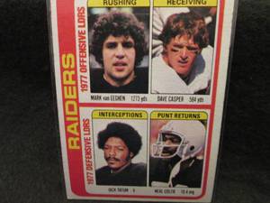 1978 Topps Raiders OffensiveDefens...