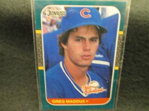 1987 Donruss Greg Maddux Rookie Car...