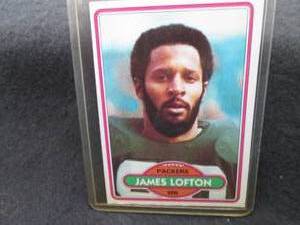1980 Topps James Lofton Card...