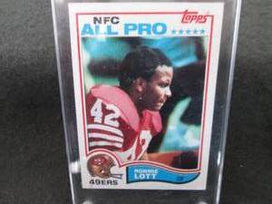 1982 Topps NFC All Pro Ronnie Lot C...