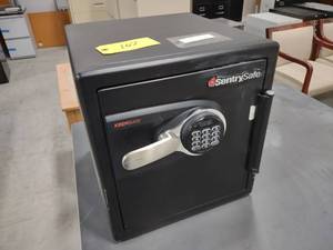 lot 107 image: Sentry Safe with Combination. Batte...