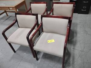 lot 120 image: (4) Arm Chairs...