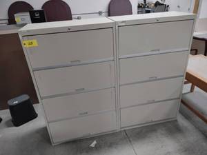 lot 125 image: (2) 4 Drawer Lateral Files...