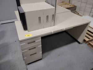 lot 132 image: Office Desk with Secretary...