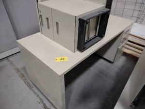 lot 133 image: Office Desk with Secretary...