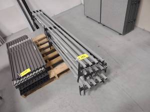 lot 145 image: (5) Tubular Coat Rack Shelf Units