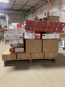 Pfister Faucet, Shower Heads, Showers, Kitchen and Bathroom Faucets Pallet LOT