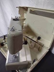 Sewing machine in case