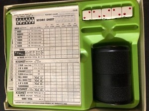 Vintage KISMET dice game
