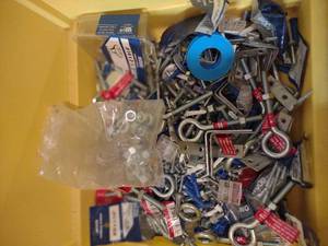 Bin of mixed screws