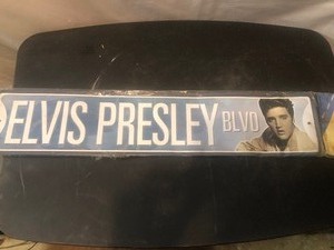 Elvis Presley Street Sign