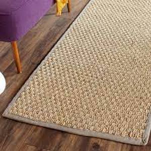 SAFAVIEH Natural Fiber BeigeGray 3 ft. x 6 ft. Border Runner Rug
