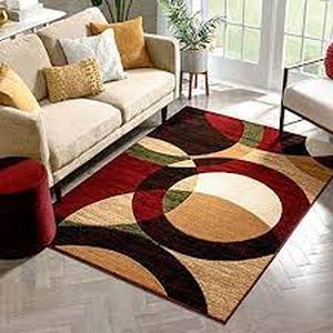 Well Woven Dulcet Bingo Red 3 ft. x 5 ft. Modern Geometric Area Rug
