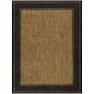 Border Black Brown 7 Ft. 10 In. X 9 Ft. 10 In. Indooroutdoor Area Rug