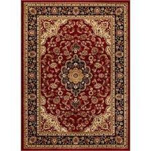 Well Woven Barclay Medallion Kashan Red 4 ft. x 5 ft. Traditional Area Rug