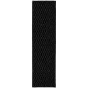 Medallion Black 2 ft. x 12 ft. Runner Rug