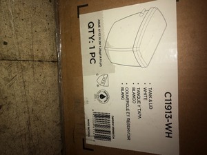 Delta Foundations 1.28 GPF Single Flush Toilet Tank Only in White