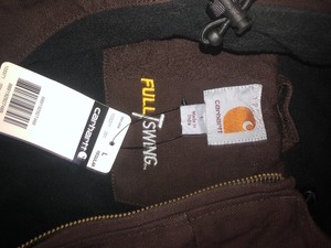 Carhartt Mens Regular Large Dark Brown Cotton Full Swing Armstrong Active Jacket