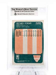 1988 Michael Jordan Fleer #17 - Beckett 8.5