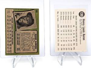 Hank Aaron (2) Card Lot - 1971 Topps & 1973 Hostess