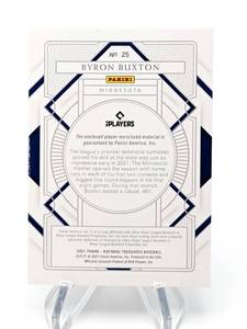 2021 Byron Buxton National Treasures Player-Worn Patch Baseball Card # 1325