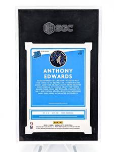 2020 Anthony Edwards Donruss Optic Blue Velocity Prizm Rated Rookie - SGC 10 Gem Mint
