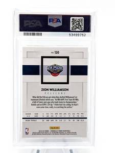 2019 Zion Williamson Chronicles Rookie Card #120 - PSA 9