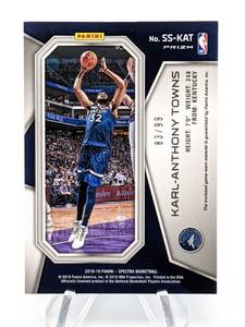 2018 Karl Anthony Towns Spectra Game-Worn Patch # 8399
