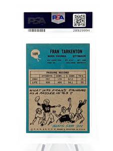 1964 Fran Tarkenton Topps #109 Football Card #109 - PSA 6.5 (Pop 12)