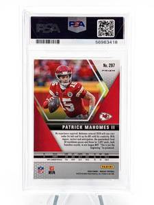2020 Patrick Mahomes Mosaic Green Mosaic Parallel #297 - PSA 10 Gem Mint (Pop 296)