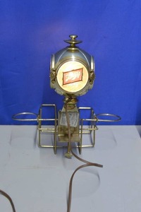Schlitz Beer Globe Light Sign Display bar caddy vintage Napkin Holder Cup