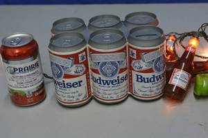 Budweiser hanging light and piggy bank