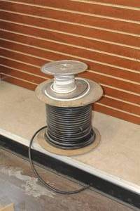 lot 1018 image: Lot of (2) Partial Spools of Electrical Cable