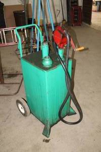 lot 963 image: Tuthill Transfer Systems Series 100 Hand-Operated Fuel Pump and Tank 112