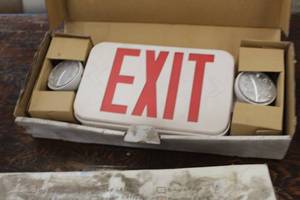 lot 1093 image: EXIT Emergency Light Kit (in box)
