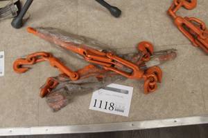 lot 1118 image: Lot of (2) Chain Tighteners
