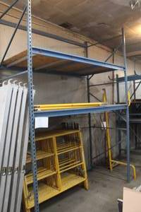lot 999 image: Racking - Uprights 4x12 (x2), Beams 8 (x5)