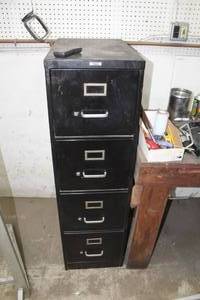 lot 1148 image: FileX Metal File Cabinet 4-drawer