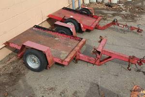 lot 935C image: Single Axle Drop Deck Utility Trailer