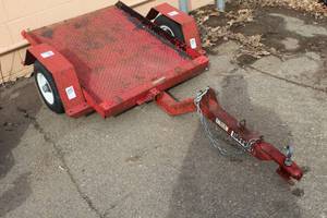 lot 935D image: Single Axle Drop Deck Utility Trailer